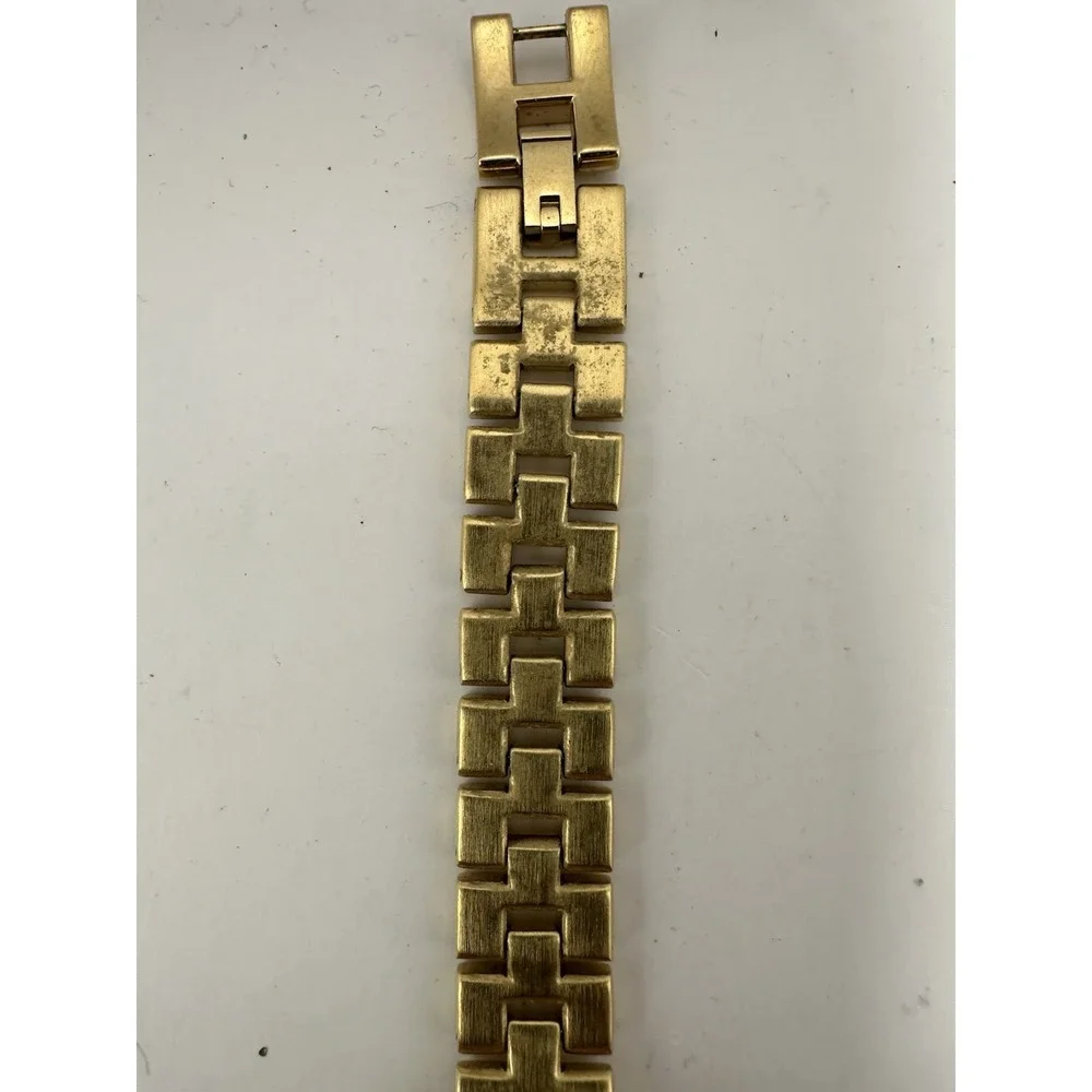 Anne Klein Diamond 10/8512 New Battery Ladies MOP Tank Watch 17MM 7
